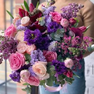 Букет с гиацинтами "Волшебный"