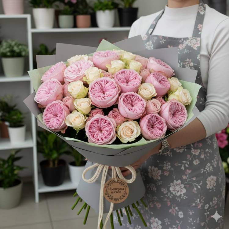 Букет из Пионовидных роз