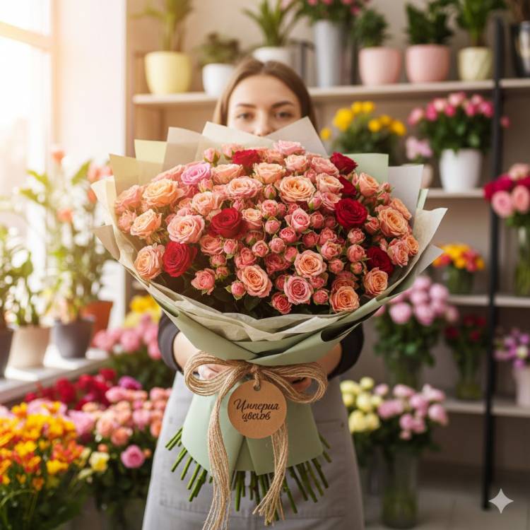 Букет из Кустовыз роз Букет из Кустовыз роз