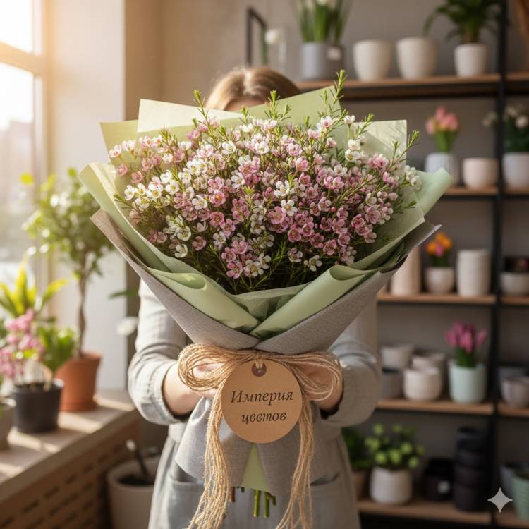 Букет из Хамелациумы Букет из Хамелациумы