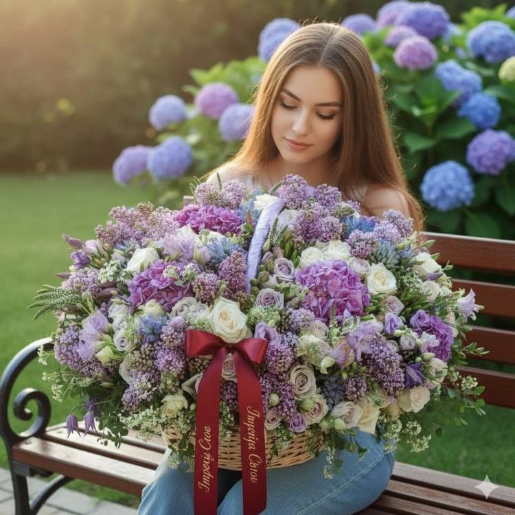 Букет с гиацинтом "Акварель" Букет с гиацинтом "Акварель"