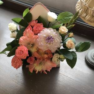 Букет с гладиолусом "Солнце мое"