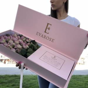 29 роз в коробке Люкс