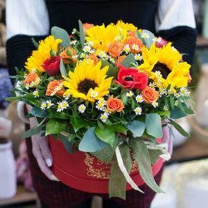 Букет с анемонами "Мечты"