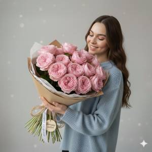 Пионовидные розы Bridal Piano "Свадебное Небо"