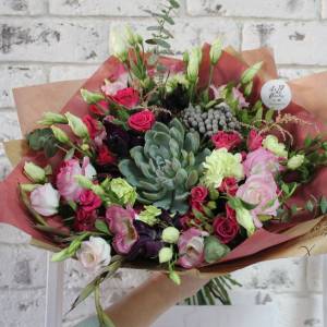 Букет с гладиолусом "Экзотика"