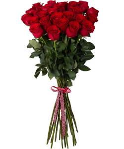 Букет из 31 красных роз 100 см