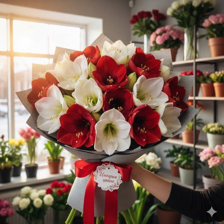 Гиппеаструм "Праздничное Сияние"