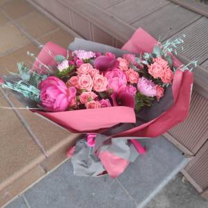 Букет с астрами "Восторг"