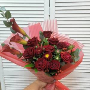 Букет с астрами "Катрин"