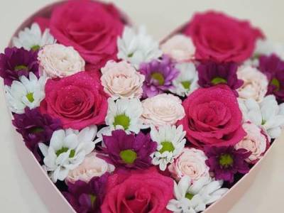 Букет в виде сердца № 2